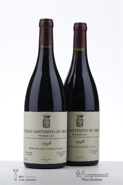 VOLNAY SANTENOTS DU MILIEU 1998 - Comtes Lafon - 2 Bottles