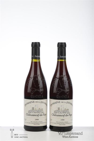 CHATEAUNEUF DU PAPE DOMAINE DE LA JANASSE 1999 - Aime Sabon - 2 Bottles