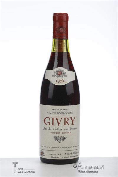 GIVRY ROUGE CLOS DU CELLIER AUX MOINES 1976 - Domaine de la Renarde - Andre Delorme - 1 Bottle