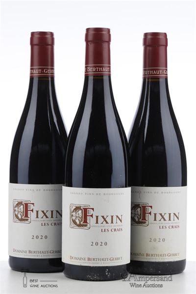 FIXIN LES CRAIS 2020 - Berthaut Gerbet - 3 Bottles