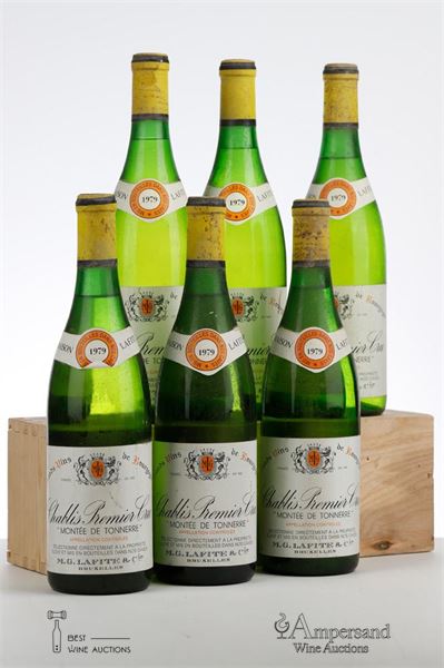 CHABLIS MONTEE DE TONNERRE 1979 - Lafite - 6 Bottles