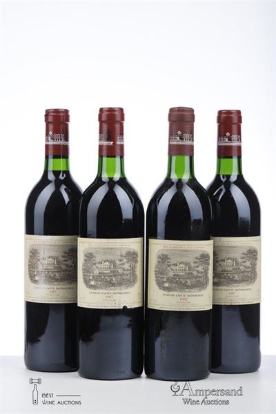 LAFITE ROTHSCHILD 1987 - Mc - 4 Bottles