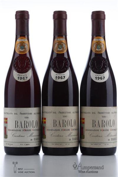 BAROLO 1967 - Cantina Mascarello - 3 Bottles