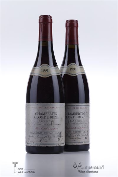 CHAMBERTIN CLOS DE BEZE 1991 - Bruno Clair - 2 Bottles