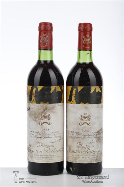 MOUTON ROTHSCHILD 1974 - Mc - 2 Bottles