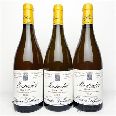 MONTRACHET 2002 - Olivier Leflaive - 3 Bottles