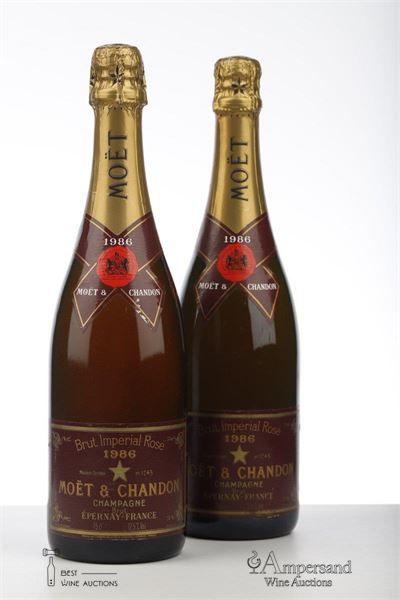 MOET ET CHANDON GRAND VINTAGE BRUT ROSE 1986 - Moet & Chandon - 2 Bottles
