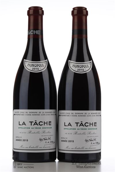 LA TACHE Domaine de la Romanee Conti 2015 - 2 Bottles in Owc 6
