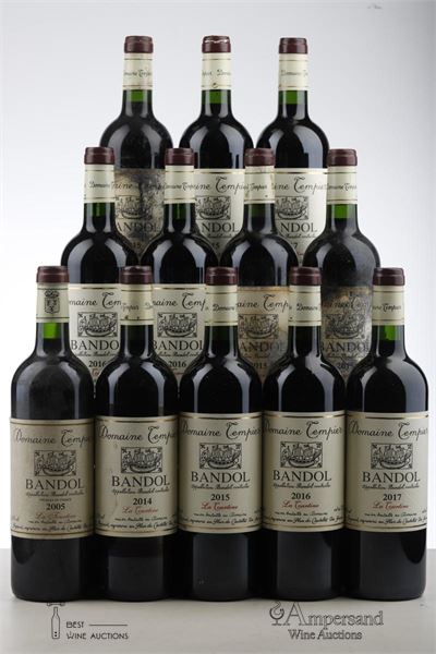 BANDOL CUVEE LA TOURTINE 1*2005 + 1*2014 + 5*2015 + 3*2016 + 2*2017   - Tempier - 12 Bottles