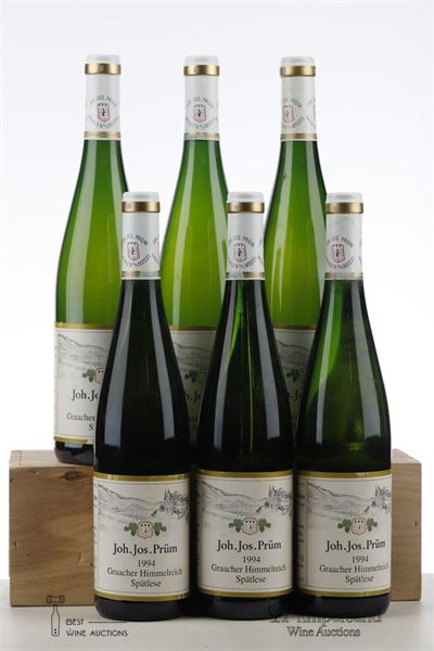 GRAACHER HIMMELREICH RIESLING SPATLESE 1994 - Joh. Jos. Prum - 6 Bottles