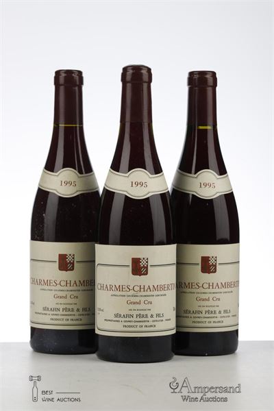 CHARMES CHAMBERTIN 1995 - Serafin - 3 Bottles