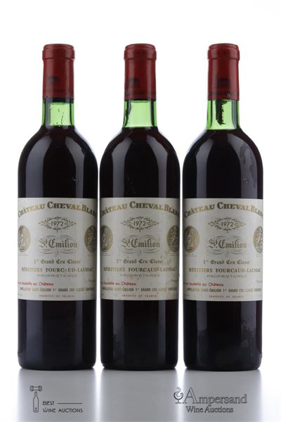 CHEVAL BLANC 1972 - 3 Bottles