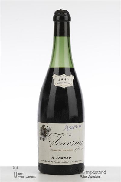 VOUVRAY 1947 - A. Foreau - 1 Bottle