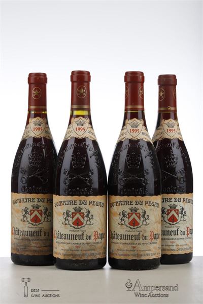 CHATEAUNEUF DU PAPE CUVEE RESERVEE DOMAINE DU PEGAU 1995 - Paul Ferrand - 4 Bottles