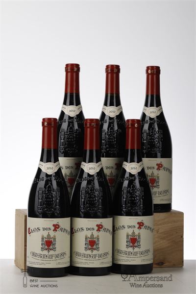 CHATEAUNEUF DU PAPE CLOS DES PAPES 2010 - Paul Avril - 6 Bottles