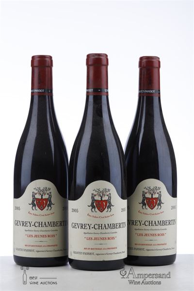 GEVREY CHAMBERTIN LES JEUNES ROIS 2005 - Geantet Pansiot - 3 Bottles