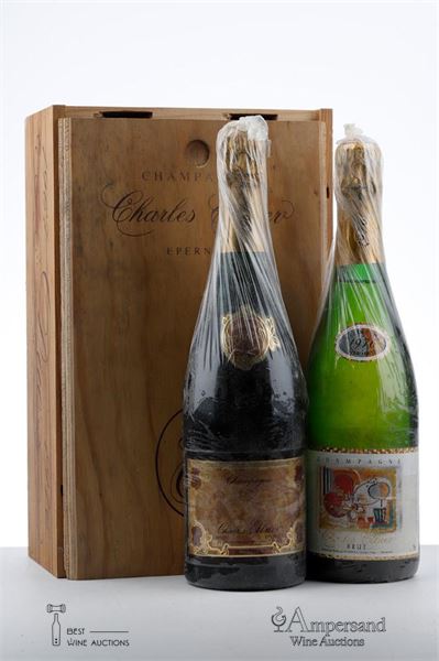CHARLES ELLNER BRUT MILLESIME SERIE LIMITEE 1967+1976 - Charles Ellner - 2 Bottle - Owc 2
