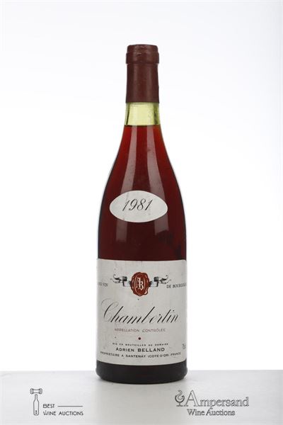 CHAMBERTIN 1981 - Adrien Belland - 1 Bottle