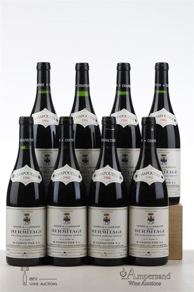 HERMITAGE MONIER DE LA SIZERANNE 1988 - Chapoutier - 8 Bottles