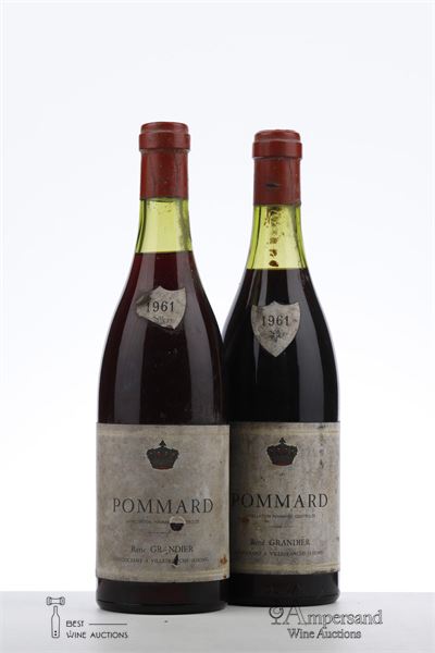 POMMARD 1961 - Rene Grandier - 2 Bottles