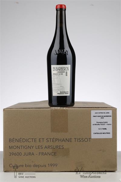 PINOT NOIR EN BARBERON 2020 -  Bénédicte et Stéphane Tissot - 12 Bottles - Oc 12