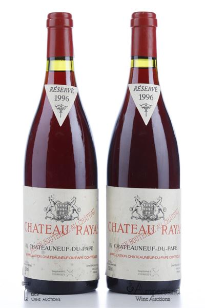 CHATEAUNEUF DU PAPE RAYAS 1996 - Reynaud - 2 Bottles