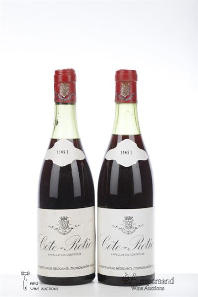 COTE ROTIE 1961 - Audibert & Delas - 2 Bottles