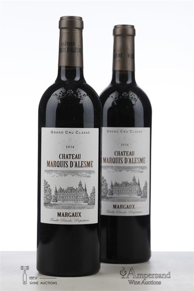 MARQUIS D'ALESME BECKER 2016 - Mc - 2 Bottles