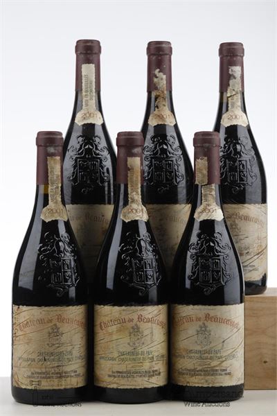 CHATEAUNEUF DU PAPE BEAUCASTEL 2001 - Beaucastel - 6 Bottles