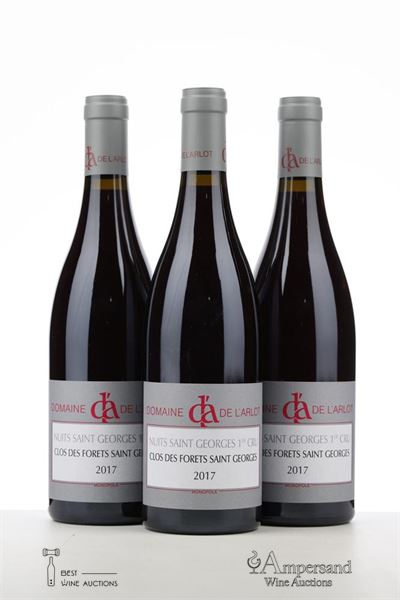 NUITS ST GEORGES CLOS DES FORETS ST GEORGES 2017 - Domaine de L'Arlot - 3 Bottles