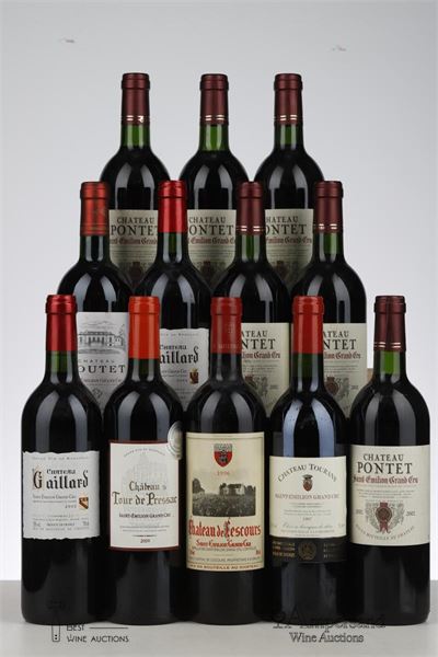 LOT BORDEAUX MIXED - Mc - 12 Bottles