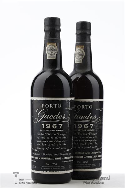 GUEDES LATE BOTTLED VINTAGE 1967 - Guedes bottled 1973 - 2 Bottles