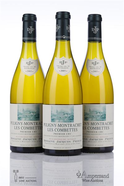 PULIGNY MONTRACHET LES COMBETTES 2005 - Jacques Prieur - 3 Bottles