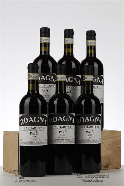BARBARESCO PAJE VECCHIE VITI 2008 - Roagna - 6 Bottles