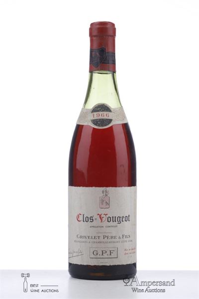 CLOS VOUGEOT 1966 - Grivelet - 1 Bottle