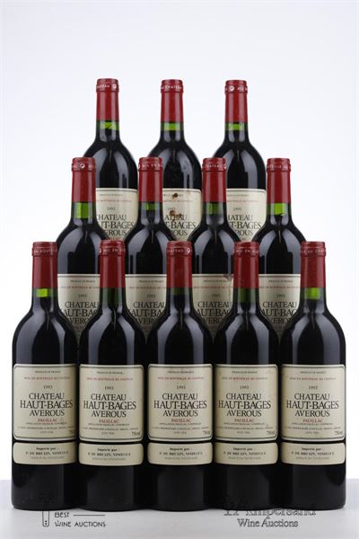 HAUT BAGES AVEROUS 1993 - Mc - 12 Bottles