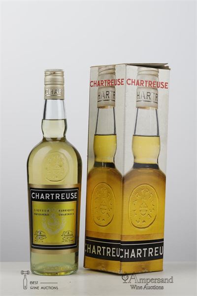 CHARTREUSE JAUNE NV - Peres Chartreux Voiron - 70ies - 40% - 1 Bottle - Oc 1