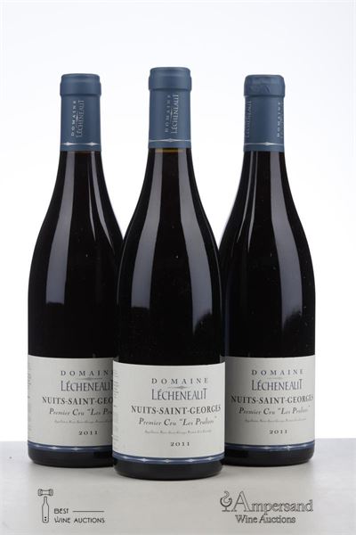 NUITS ST GEORGES LES PRULIERS 2011 - Lecheneaut - 3 Bottles