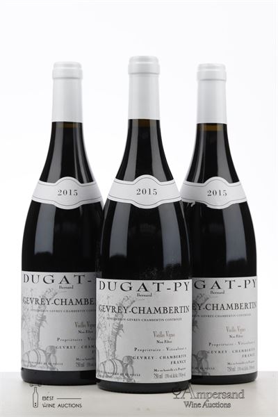 GEVREY CHAMBERTIN VIEILLES VIGNES 2015 - Bernard Dugat Py - 3 Bottles