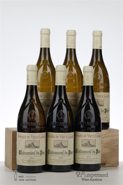 CHATEAUNEUF DU PAPE BLANC VIEUX LAZARET 2004 - Jerome Quiot - 6 Bottles