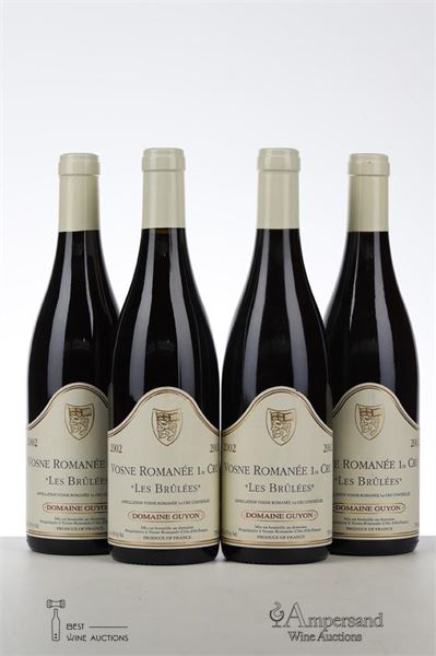 VOSNE ROMANEE LES BRULEES 2002 - Guyon - 4 Bottles