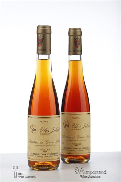 PINOT GRIS CLOS JEBSAL TURCKHEIM SELECTION DE GRAINS NOBLES 1998 - Zind Humbrecht - 2 x 0,375Ltr