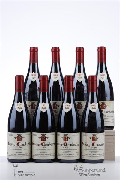 GEVREY CHAMBERTIN 1 ER CRU 2003 - Denis Mortet - 8 Bottles