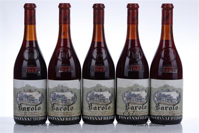 BAROLO 1967 - Fontanafredda - 5 Bottles