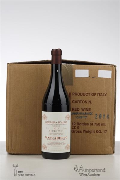 BARBERA D'ALBA SUPERIORE SCUDETTO 2016 - Giuseppe Mascarello - 12 Bottles - Oc 12