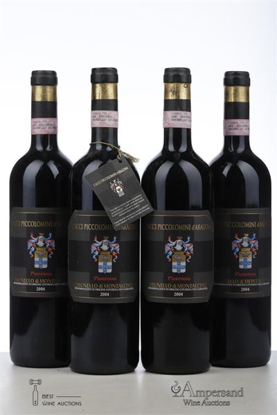 BRUNELLO DI MONTALCINO PIANROSSO 2004 - Ciacci Piccolomini D'Aragona - 4 Bottles