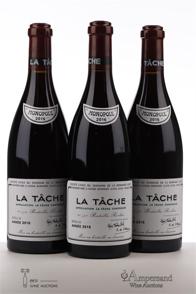 LA TACHE 2016 - Domaine de la Romanee Conti - 3 Bottles