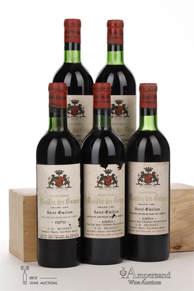 MOULIN DES GRAVES 1970 - Mc - 5 Bottles