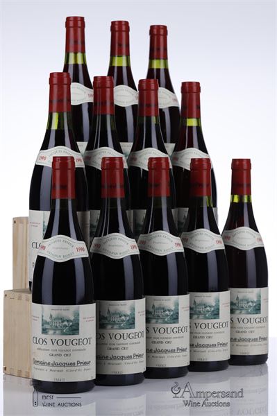 CLOS VOUGEOT 1990 - Jacques Prieur - 12 Bottles - Owc 12