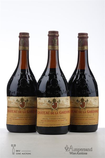 CHATEAUNEUF DU PAPE LA GARDINE 1985 - Chateau de la Gardine - 3 Bottles